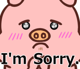 SIMPLE CUTE PIG(English ver) sticker #13926944