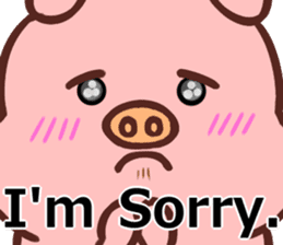 SIMPLE CUTE PIG(English ver) sticker #13926944