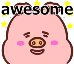 SIMPLE CUTE PIG(English ver) sticker #13926952