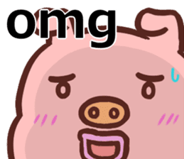 SIMPLE CUTE PIG(English ver) sticker #13926954