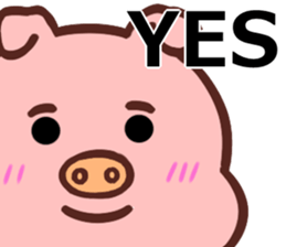 SIMPLE CUTE PIG(English ver) sticker #13926966