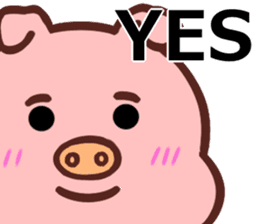 SIMPLE CUTE PIG(English ver) sticker #13926966