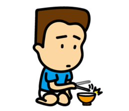 Cute Egg Brother sticker #13927076