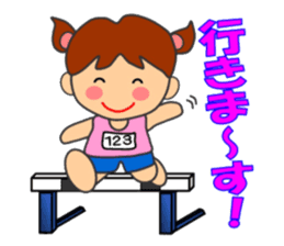 "HONWAKA" Track & Field Sticker part4 sticker #13927120