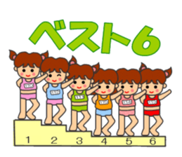 "HONWAKA" Track & Field Sticker part4 sticker #13927137