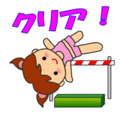 "HONWAKA" Track & Field Sticker part4 sticker #13927147