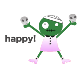 Zombie girls sticker sticker #13927448