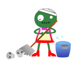 Zombie girls sticker sticker #13927464