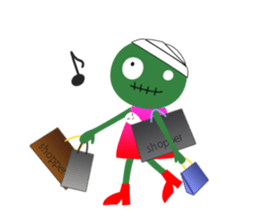 Zombie girls sticker sticker #13927470