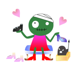 Zombie girls sticker sticker #13927472