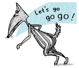 Big Wolve do not eat me! characters sticker #13927608