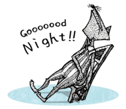 Big Wolve do not eat me! characters sticker #13927609