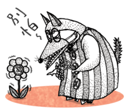 Big Wolve do not eat me! characters sticker #13927619