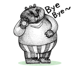 Big Wolve do not eat me! characters sticker #13927630