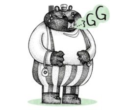 Big Wolve do not eat me! characters sticker #13927631