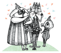 Big Wolve do not eat me! characters sticker #13927633