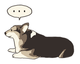 LOVE Corgi ! sticker #13928081