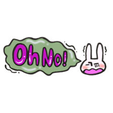 Rabbit of a balloon Loose Ver. sticker #13928103