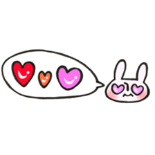 Rabbit of a balloon Loose Ver. sticker #13928115