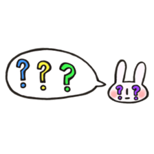 Rabbit of a balloon Loose Ver. sticker #13928116