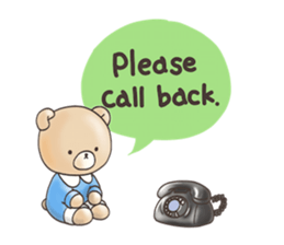 Cute bear and rabbit 9 by Torataro sticker #13928255