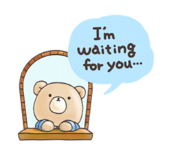 Cute bear and rabbit 9 by Torataro sticker #13928256