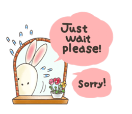 Cute bear and rabbit 9 by Torataro sticker #13928257