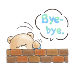 Cute bear and rabbit 9 by Torataro sticker #13928264