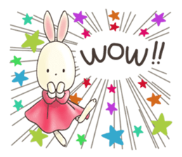 Cute bear and rabbit 9 by Torataro sticker #13928280