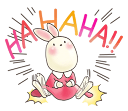 Cute bear and rabbit 9 by Torataro sticker #13928281