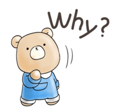 Cute bear and rabbit 9 by Torataro sticker #13928283