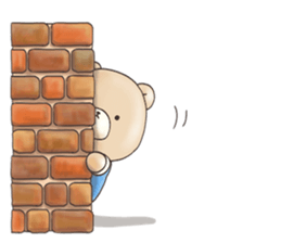 Cute bear and rabbit 9 by Torataro sticker #13928289