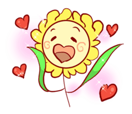 Cheerful Flower sticker #13928865