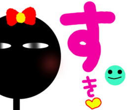 Dark exclusive women's stamp sticker #13929354