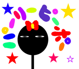 Dark exclusive women's stamp sticker #13929359