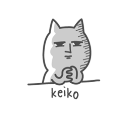 KEIKO's basic pack,cute kitten sticker #13929781