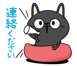 Black cat of everyday conversation2 sticker #13930572