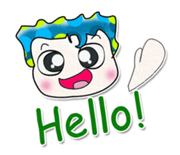 Hi! My name is Shimura. Good luck!! sticker #13930622