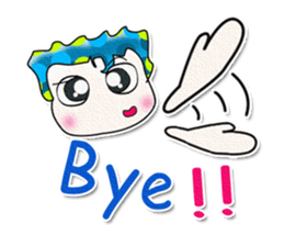 Hi! My name is Shimura. Good luck!! sticker #13930624