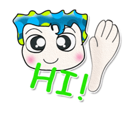 Hi! My name is Shimura. Good luck!! sticker #13930625