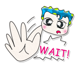 Hi! My name is Shimura. Good luck!! sticker #13930627