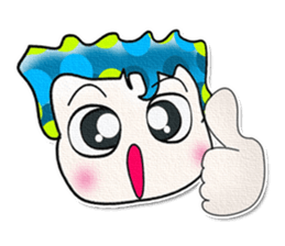 Hi! My name is Shimura. Good luck!! sticker #13930631