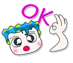 Hi! My name is Shimura. Good luck!! sticker #13930640