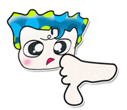 Hi! My name is Shimura. Good luck!! sticker #13930643