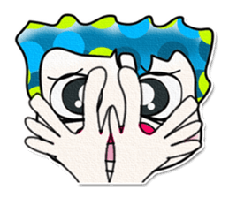 Hi! My name is Shimura. Good luck!! sticker #13930660