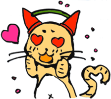 Suet phone cat Sticker sticker #13931394