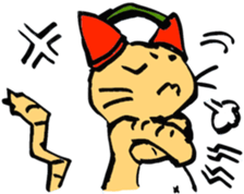 Suet phone cat Sticker sticker #13931397