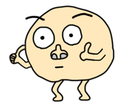 bean man is funny animation sticker #13931482