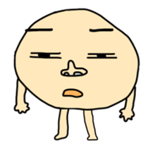 bean man is funny animation sticker #13931488