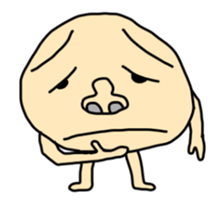 bean man is funny animation sticker #13931490